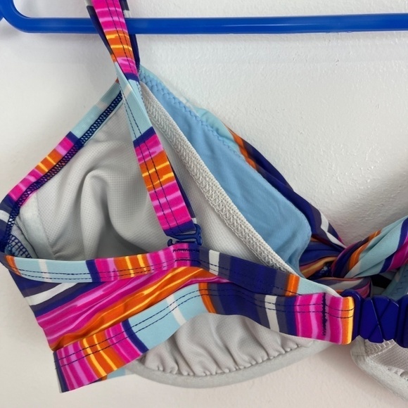 Baku Bandana Striped Bikini Top - Picture 6 of 8